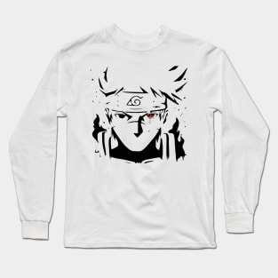 Kakashi sillhouet Long Sleeve T-Shirt